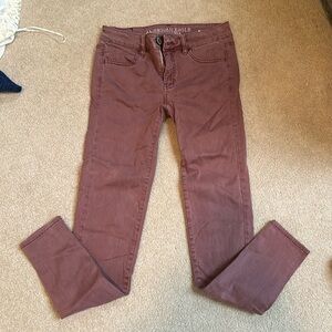 American eagle rose colored jeans